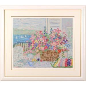 抽象画 絵画 リトグラフ 版画 ジョアン・ミロ 「ノーサイン・14」 額