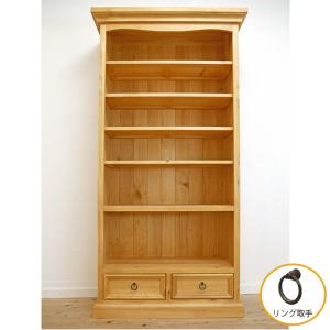 カントリー調 オイル仕上げ家具 カントリーパイン本棚 カントリー