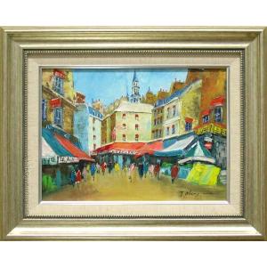 絵画 油絵 上高地 F50号 （大山功） 【海・山】【肉筆】【油絵】【日本