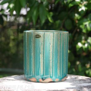 信楽焼 植木鉢 生子懸崖鉢 10号（直径31.5cm 高さ33cm） 【送料無料