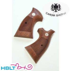 キャロムショット 木製グリップ 東京マルイ コルトパイソン 用 紫檀
