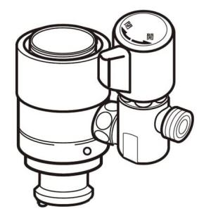 ナニワ製作所 NSP-SXP8+AuADセット シングル分岐水栓 食洗器専用部材