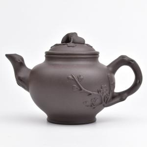 宜興紫砂壺・石瓢壺(徐玉鳳・赤茶) 100ml（中国茶器の茶壺・急須