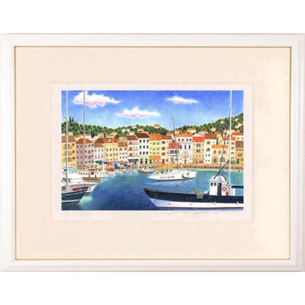 渡辺美香子 出航・2 海 絵画 風景画 イタリア ジークレー 版画