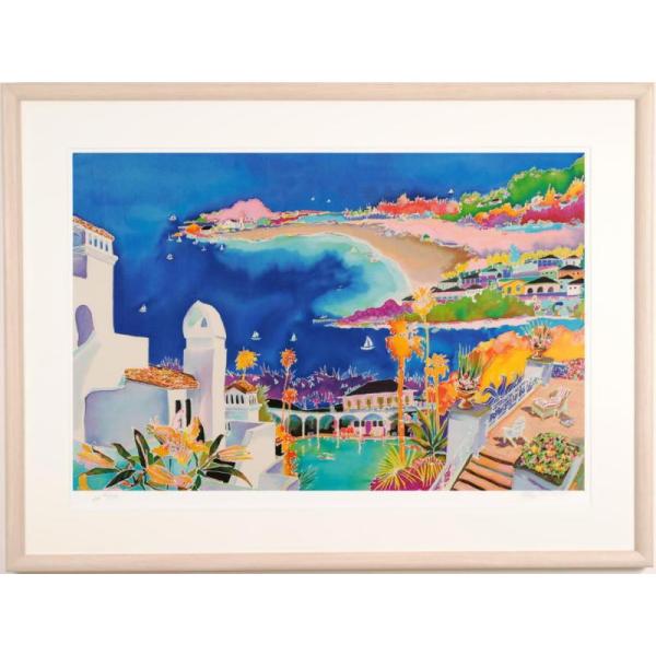 ジェニファー・マークス メディテラネオ 海 絵画 風景画 シルク