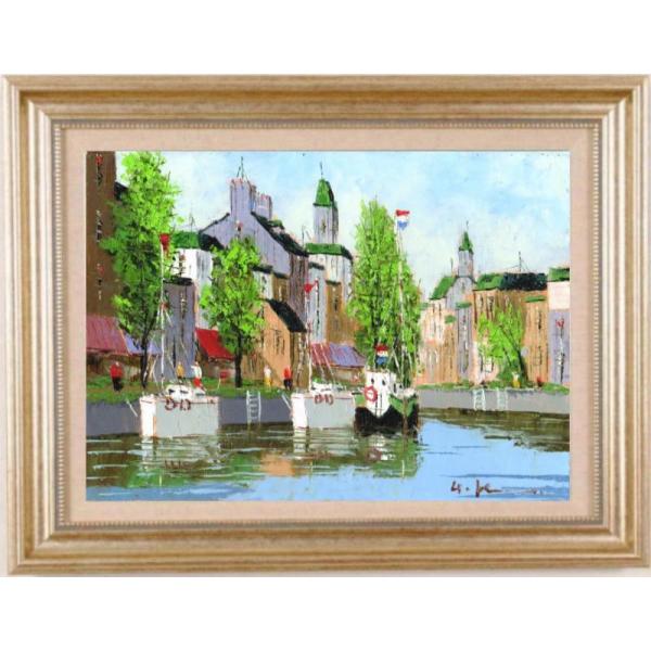 黒沢久 の「セーヌ」フランス 運河風景