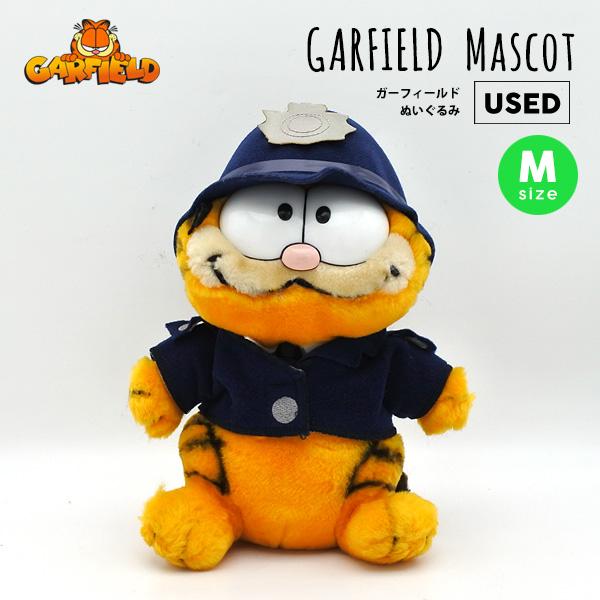 USED品 ガーフィールド ぬいぐるみ M ヴィンテージ品 オレンジ