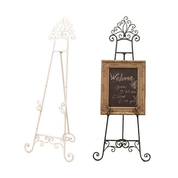 アイアン イーゼル 絵画 スタンド ブラック ホワイト ウェルカムボード