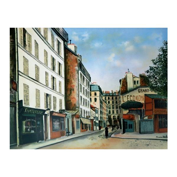 ユトリロ「モンマルトル通り」 新品額装 : ギャラリーTOMIOKA - 通販