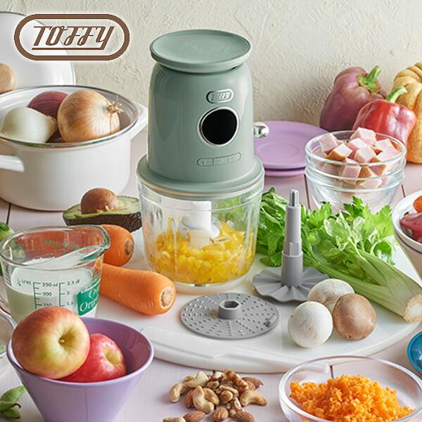 Toffy フードプロセッサー マルチフードプロセッサー スケール付き