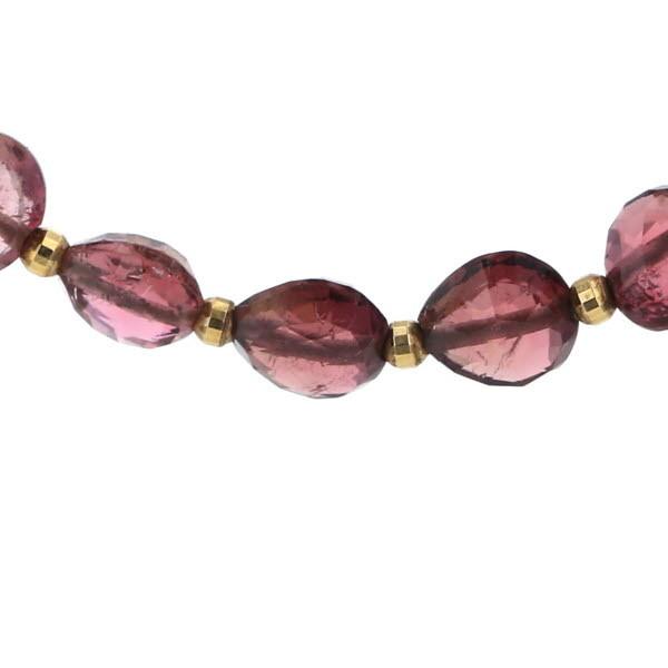 Ambrose アンブローズ K18YG イエローゴールド ネックレス ピンク