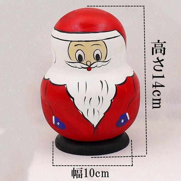 マトリョーシカ ロシア民芸品 マトリオーシカ サンタ 手作り人形 10個