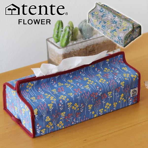 tente（テンテ） ティッシュボックスカバー FLOWER（ティッシュカバー