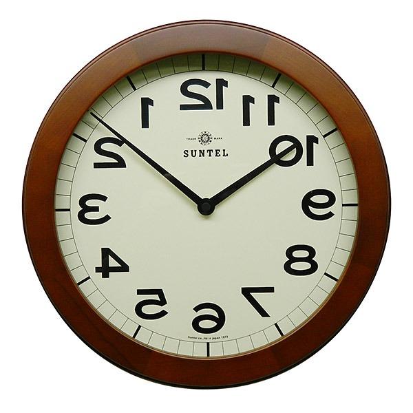 逆転時計 32cm 逆回転 時計 反対 動く 針 仕掛け時計 掛け時計