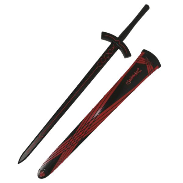 西洋剣 黒セイバー 鞘 セット エクスカリバー PU製 コスプレ 104cm