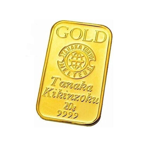 新品 純金 インゴット 地金 Au 20g 田中貴金属 金塊 24金インゴット 金