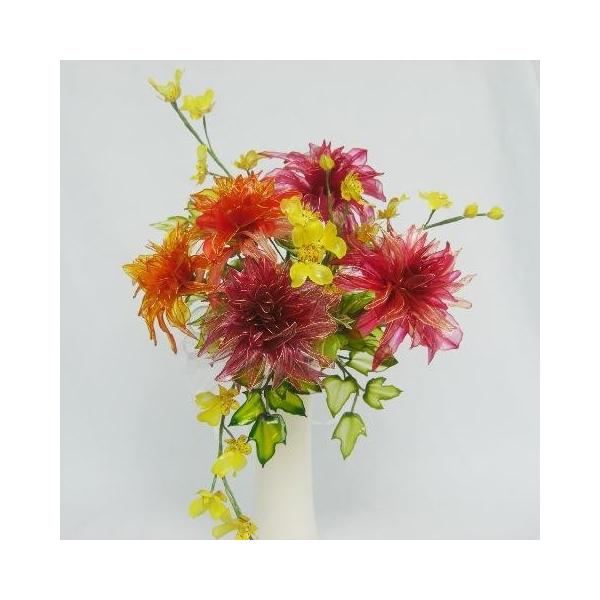 アメリカンフラワーダリアのウェディングブーケ : 花with-heartヤフー