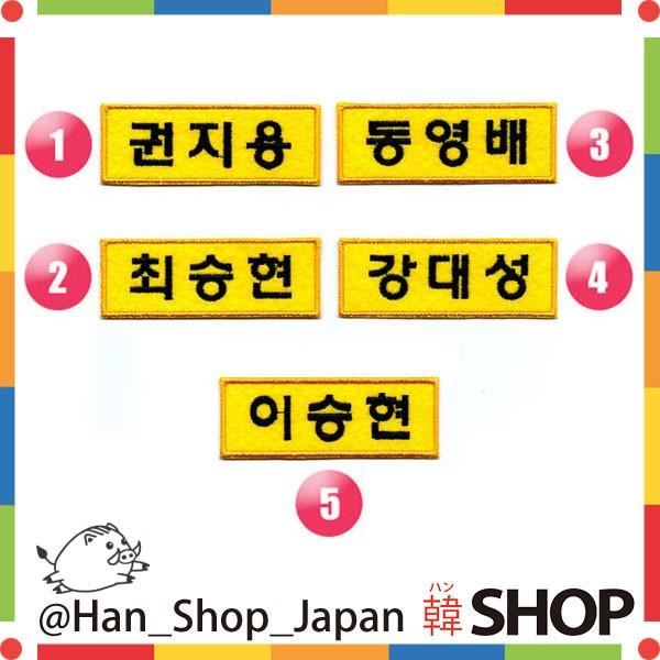 BIGBANG ビッグバン ビッペン アイロン 名札 ワッペン メンバー選択