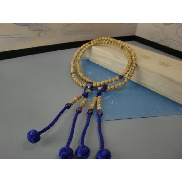 真言宗』 星月菩提樹（紫水晶仕立）【数珠・女性用・真言宗】 : 注文の