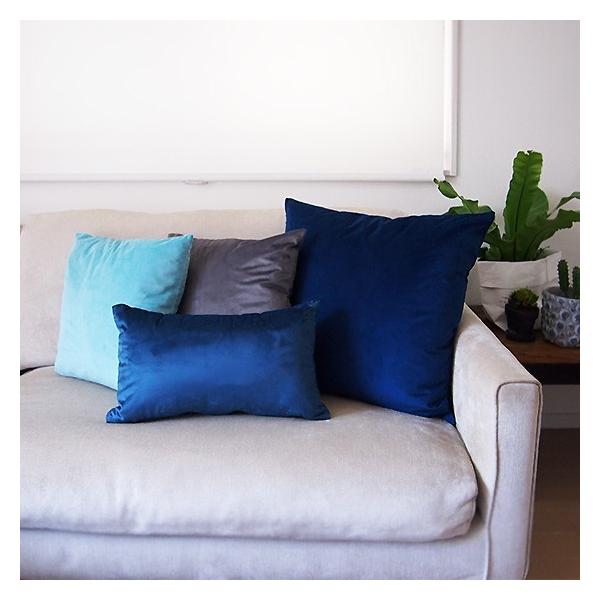 送料無料 ブルークッションカバー 4枚 Aセット 青系 : mignon interior