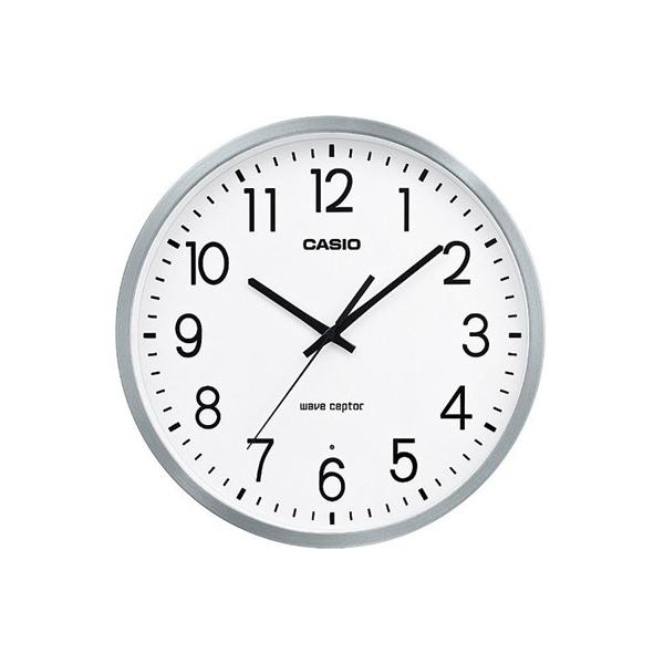 カシオ 電波時計 壁掛け時計 アナログ 掛け時計 おしゃれな ホワイト