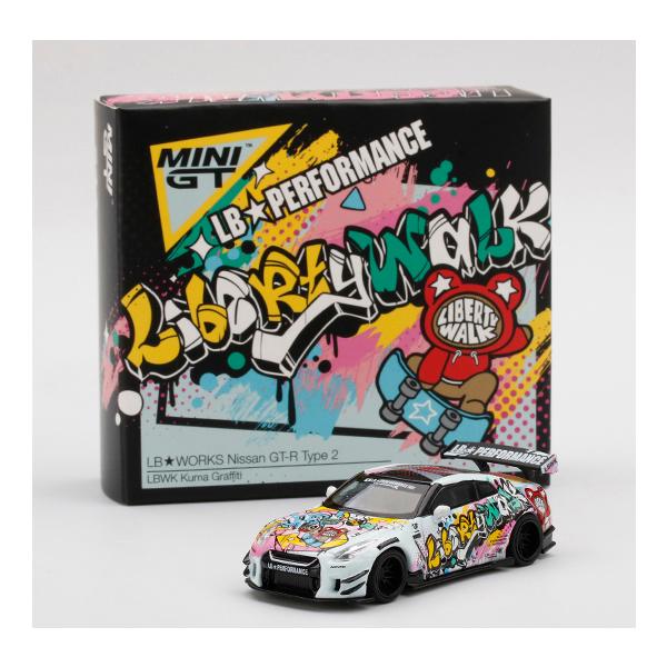 MINI GT MGT00244-L LB☆WORKS Nissan GT-R R35 Type 2 Rear Wing ver