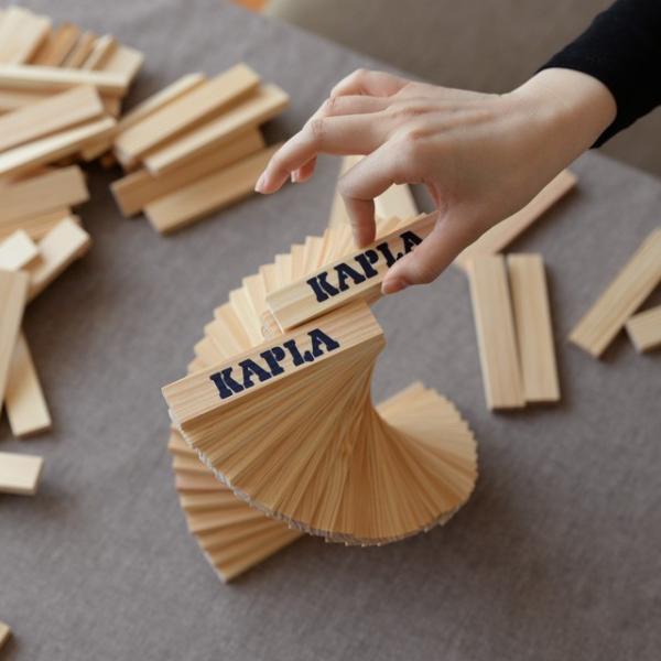 カプラ インテリア 積み木 KAPLA 280 上級 青 アートブック付 魔法の板