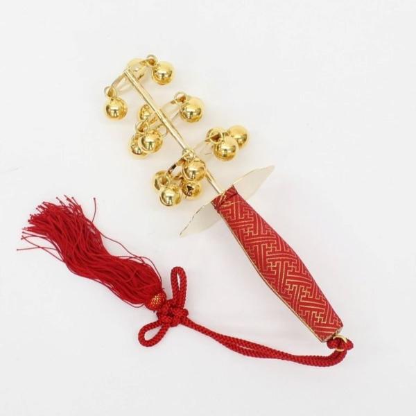 三番叟鈴 本体の長さ約25,5cm さんばそうすず・神楽鈴・神楽・かぐら