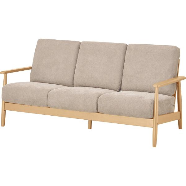 ニトリ（NITORI） ソファー ソファ 3人掛け 布張りソファ(IG01 LGY/LBR