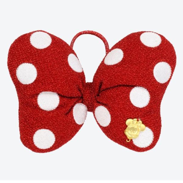 ディズニーリゾート限定】ヘアゴム ミニーマウス リボン 水玉 赤