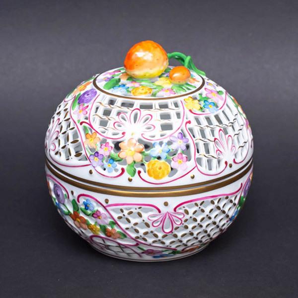 HERENDヘレンドハートファンタジー透かしボンボンボンボニエール小物入