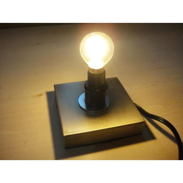 最安値挑戦中☆LED電球付き！ステンドランプ材料♪角型卓上ランプ
