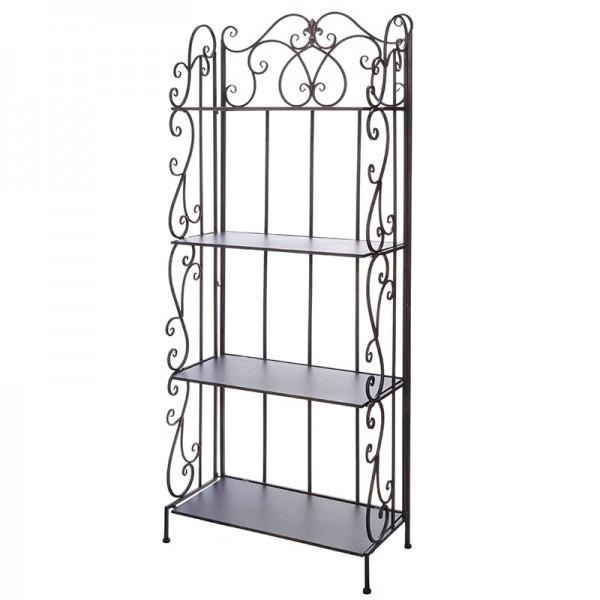 4段 アイアンラック シェルフ 飾り棚 オープンラック アイアン