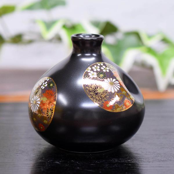 陶器製花瓶 2個セット 金彩 九谷焼 zazu_15ka-waritori