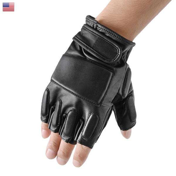 MILITARY（ミリタリー） 新品 米軍 SWAT レザー フィンガレス グローブ