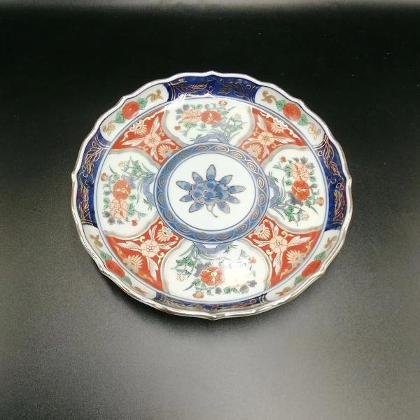 有田焼 高級美術 献上 古伊万里 錦牡丹 六寸皿 皿 中皿 : よろづや百貨