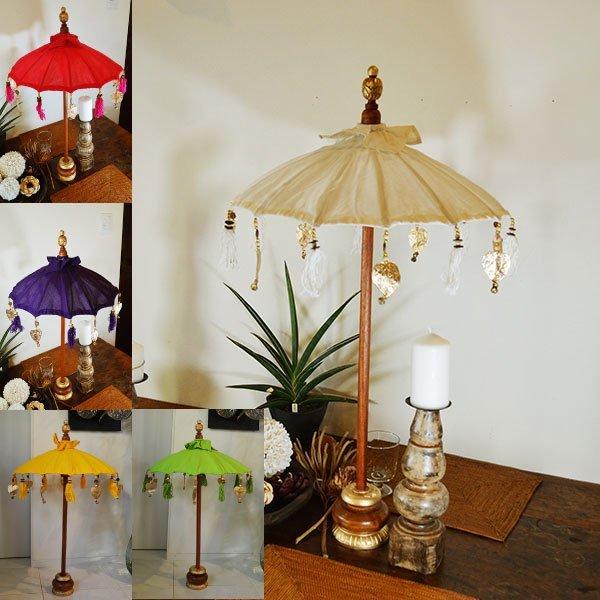 アジアン バリ 雑貨 ♪バリ島の傘オブジェ80cm 5色♪ インテリア