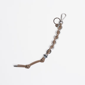 CRISTY RING CHAIN KNOT CHARM / STCOW｜ステッチ入りレザーコードの