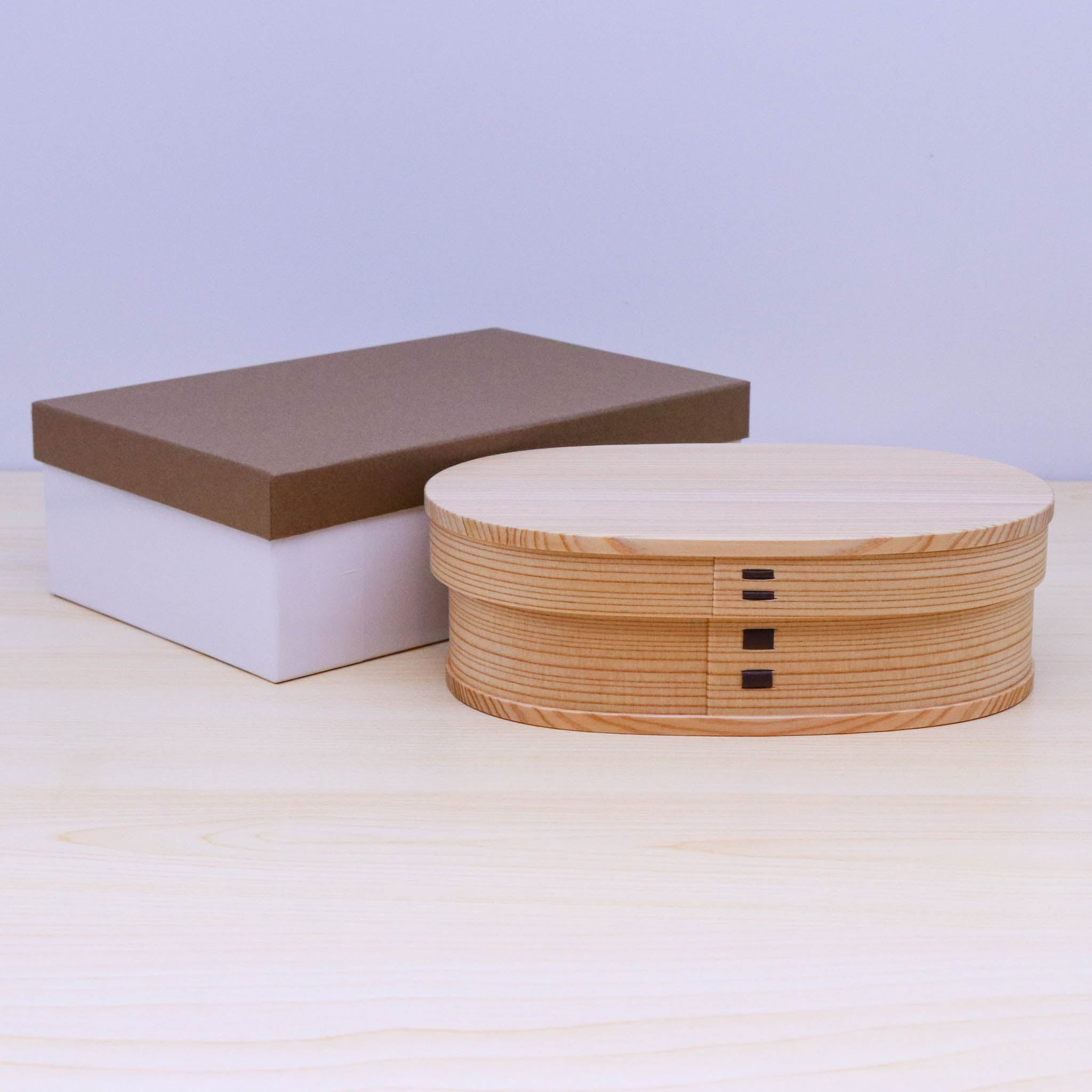 大館曲げわっぱ 弁当箱 | 秋田杉 | 小判 (中) | 大館工芸社