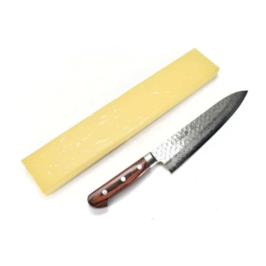 堺孝行 17層鎚目ダマスカス 牛刀【マホガニー柄】 – YuiSenri