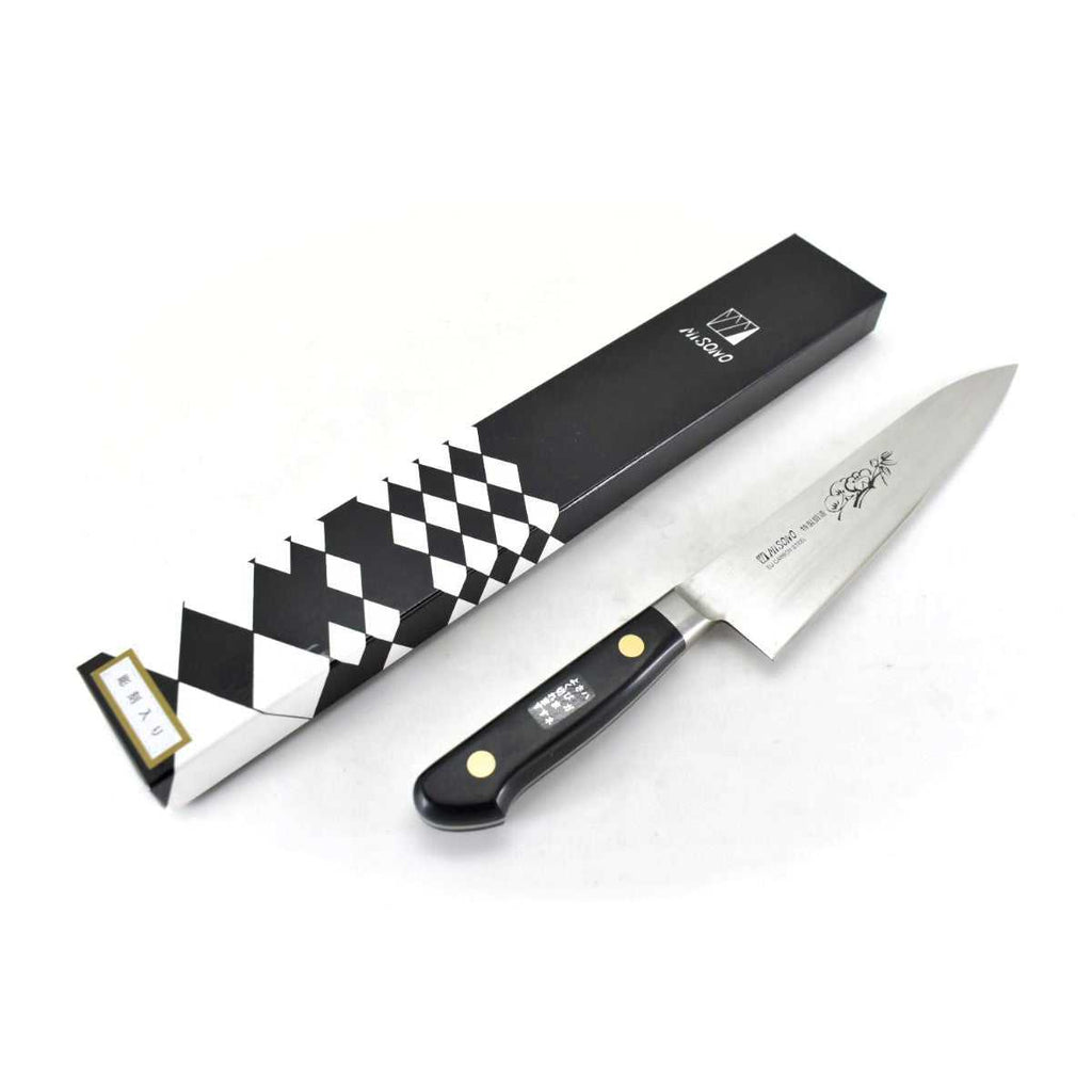ミソノ《EU・カーボン鋼シリーズ》牛刀【花の彫刻入り】 – YuiSenri