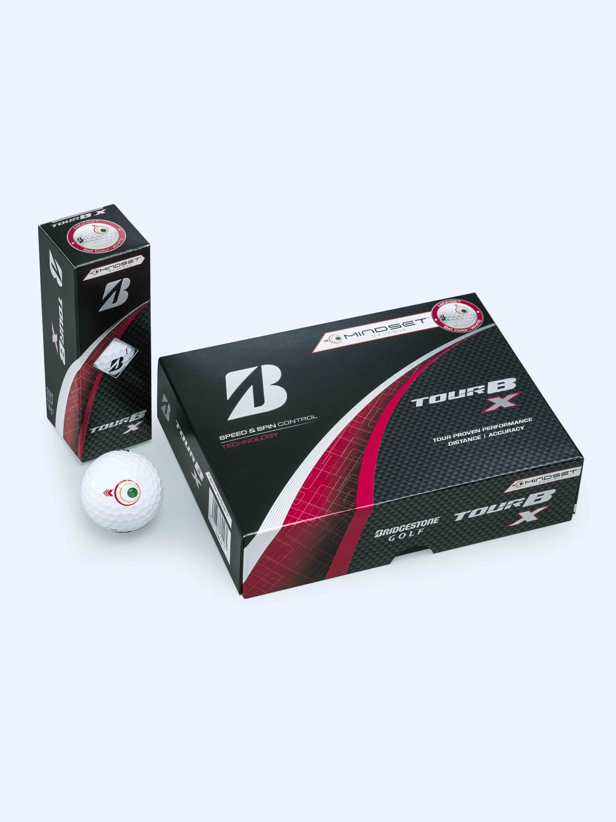TOUR B X（ホワイト） マインドセット [1ダース：12個](ホワイト