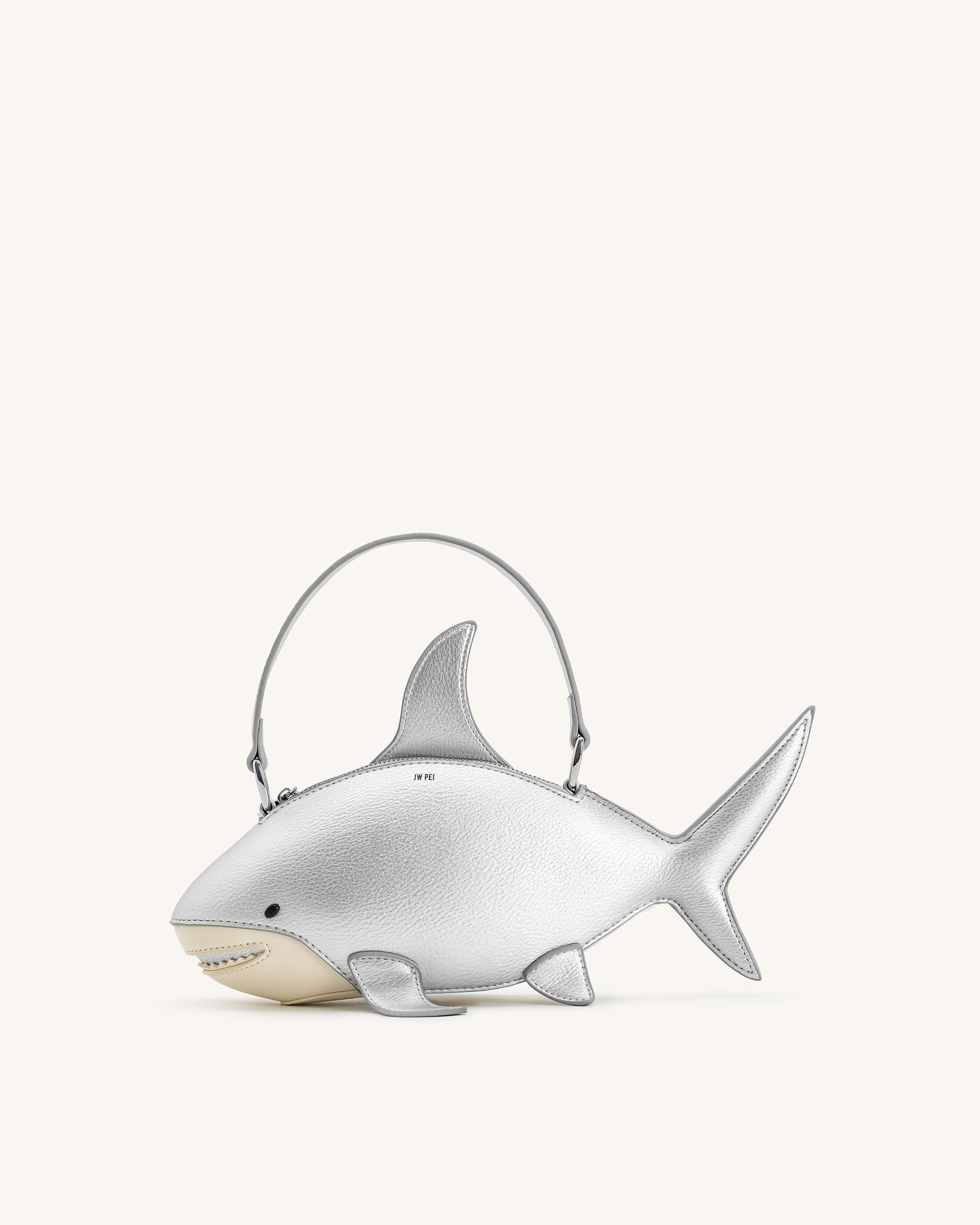 Nerys シャーク風トップハンドルバッグ - シルバー - JW PEI Japan
