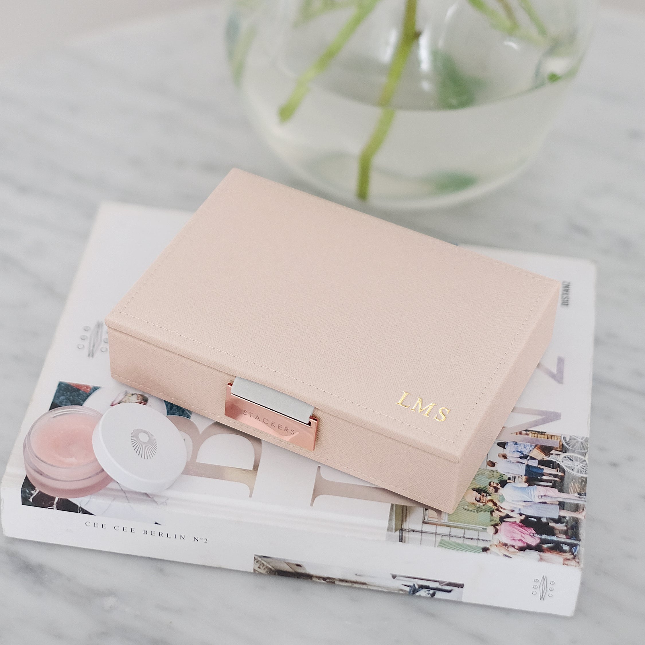 Stackers Blush Mini Jewellery Box Lid – STACKERS LONDON