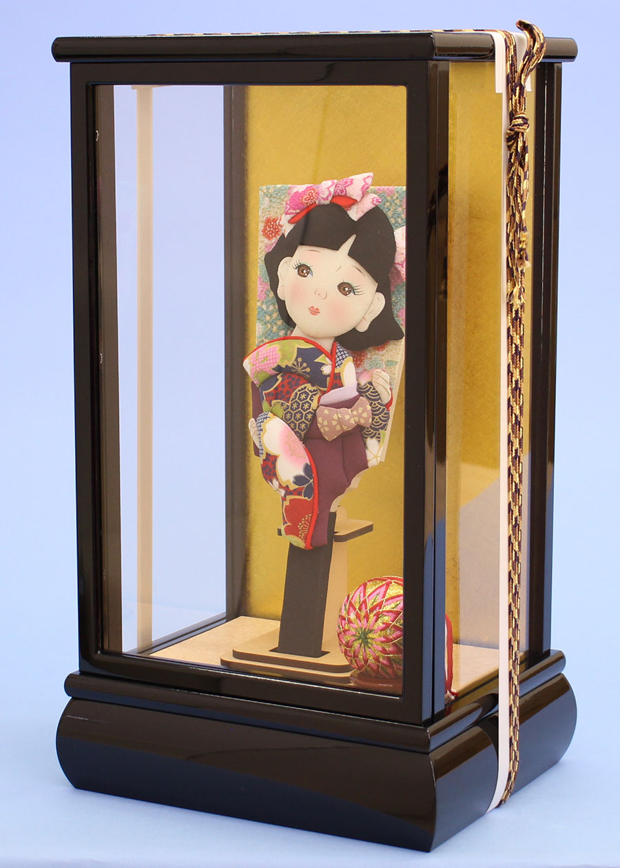 8号豆羽子板昭和レトロ 優ケース飾り – 寿鳳人形の東芸