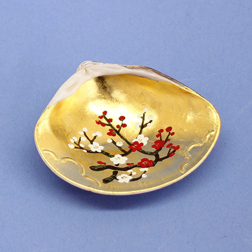 雛人形・雛道具 高級本金手描き絵付き貝合わせ紅白梅 一対 – 寿鳳人形