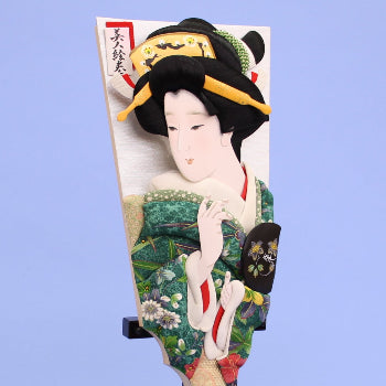 歌舞伎羽子板 20号男之助 16台付き – 寿鳳人形の東芸