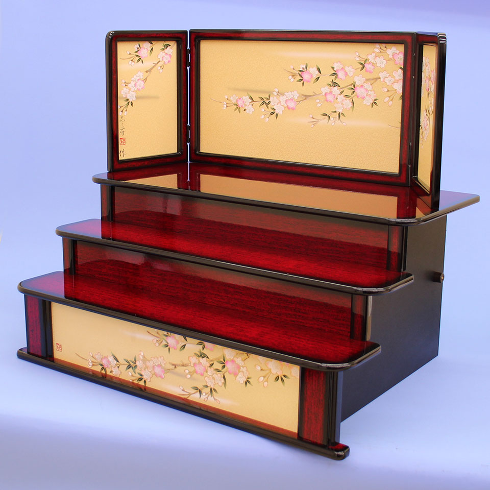 屏風付き木製段単品販売 – 寿鳳人形の東芸