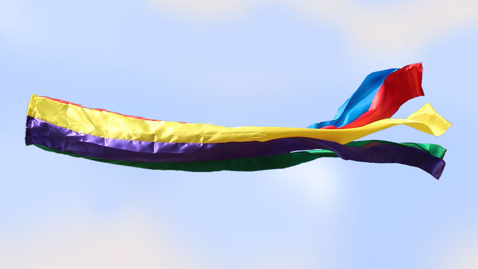 鯉のぼり用吹き流しの単品販売。五色吹き流し ポリエステル1.5m – 寿鳳