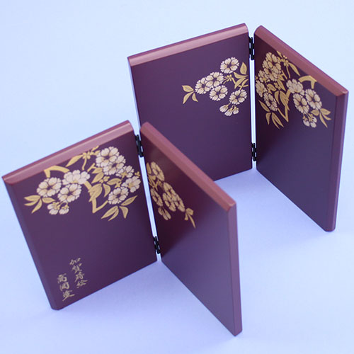 雛人形 平飾り 幅50cm｜小芥子 オレンジ 光琳桜 紫 – 寿鳳人形の東芸